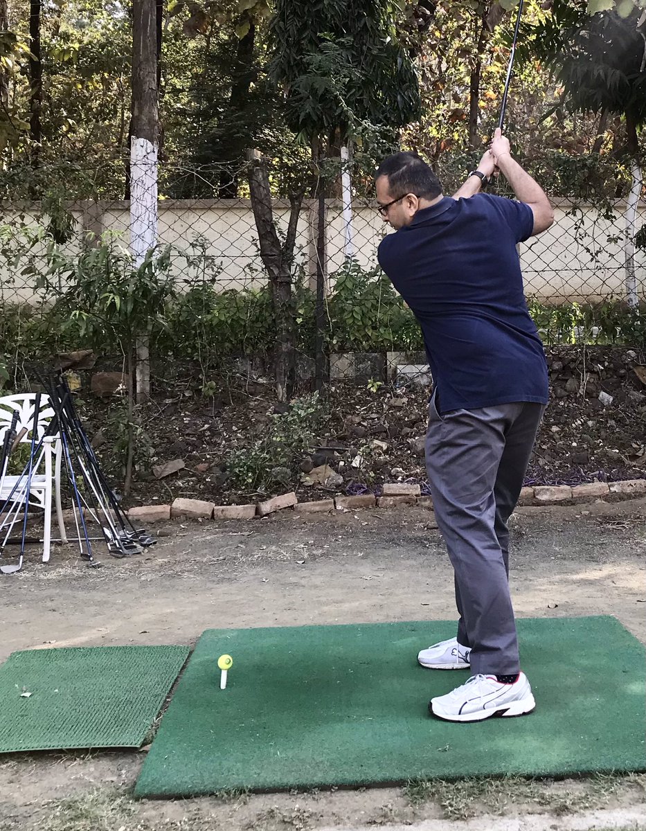 vyom56's tweet photo. Tried my hand at Golfing. Enjoyed a lot. #Golf #GolfCamp https://t.co/xHB9OeW9F0