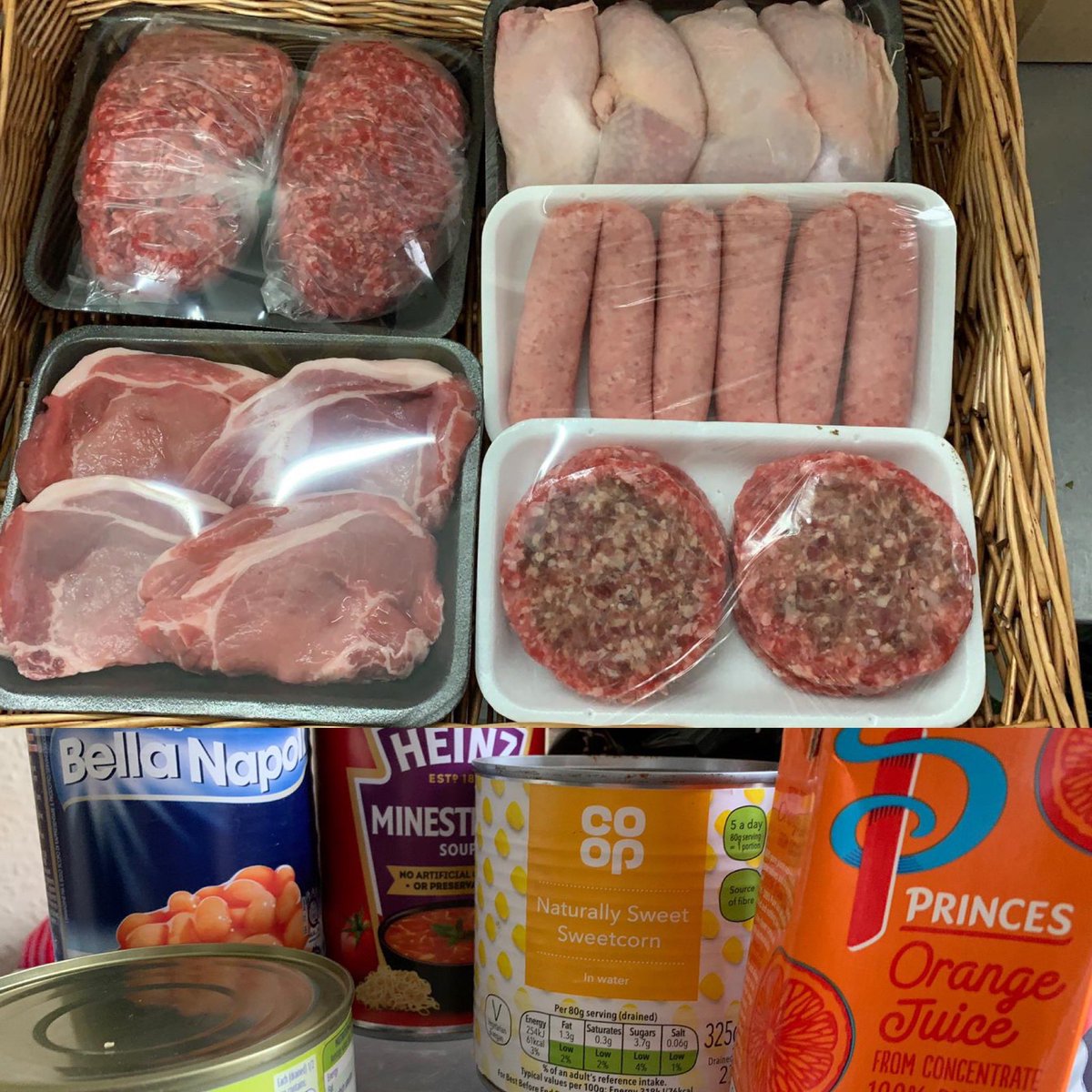 Food parcels for vulnerable children and families facing food poverty have been well-documented in the news this week. We’d just like to show you the fantastic range of food included in the 17 food parcels going out to local families today as part of our #potterspounds campaign