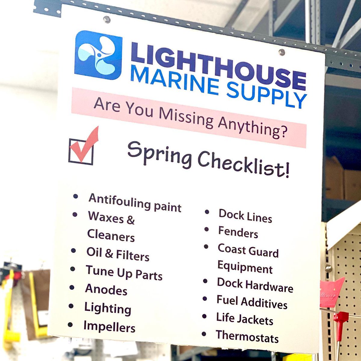 boatengineparts's tweet photo. Have you started checking your Spring #Boating Checklist?! 🚤☀️

We can help ✅👍

Contact us today:
📞 (631) 722-5700
📩 sales@lighthousemarine.com

Or visit our website
🌐 https://t.co/IAU52j4Lo8

Not local - NO problem! We can ship 🚢 to you! https://t.co/CGFFDLGakz
