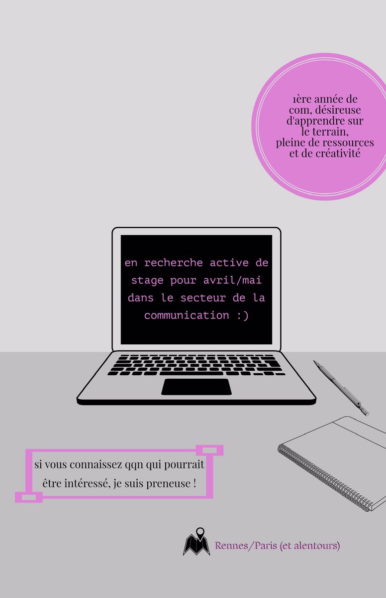 swaggychachi's tweet photo. je tente ma chance : j’aime mes études et si je pouvais avoir l’opportunité d’en découvrir des facettes en pratiquant sur le terrain, à l’aide d’un stage, je serais ravie ! 😋
ps : ce serait super gentil de partager ce tweet svp😌 https://t.co/UFCmZSLZJA