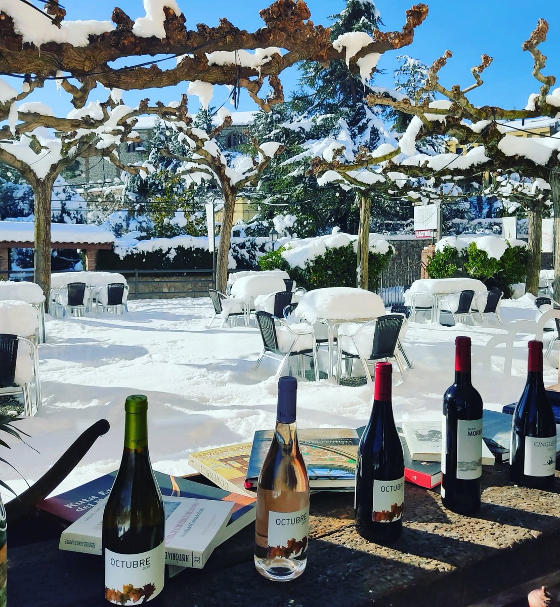 Tot preparant la sessió on-line de divendres.
#octubre de <a href="/CinglesBlaus/">Cingles Blaus</a> i #morenillo de @BernaviWine