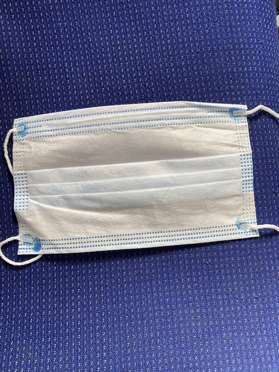 herbalmill's tweet photo. Hey @IndiGo6E what’s the correct way to wear this mask? Blue side or white towards the face? https://t.co/gRjpYWBahV