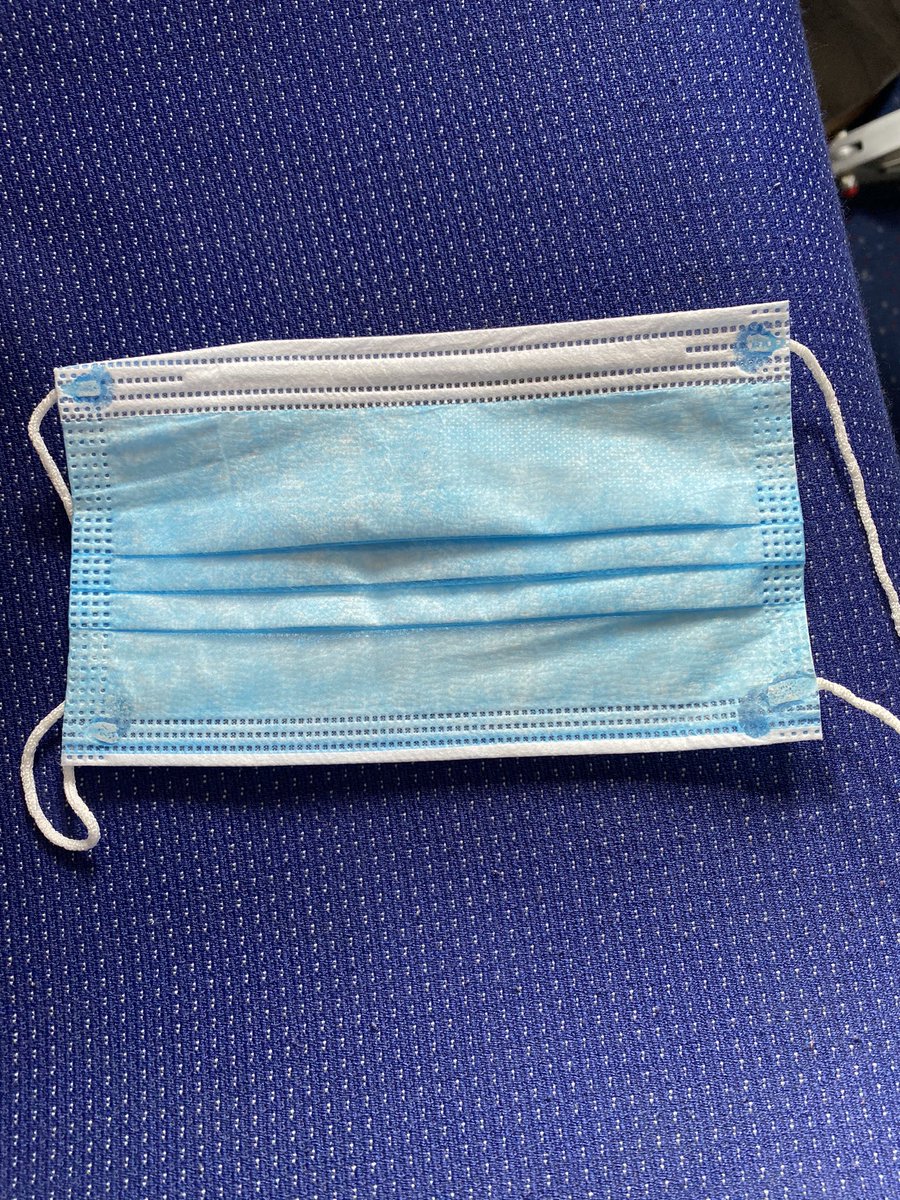 herbalmill's tweet photo. Hey @IndiGo6E what’s the correct way to wear this mask? Blue side or white towards the face? https://t.co/gRjpYWBahV
