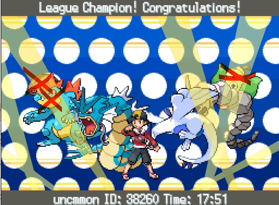 uncommon_gaming's tweet photo. I completed the first half of my Soul Silver Nuzlocke tonight, up through the Elite Four.  I lost my Feraligator to a OHKO from Houndoom and finished up after some careful planning and execution. https://t.co/jub9xcgG96