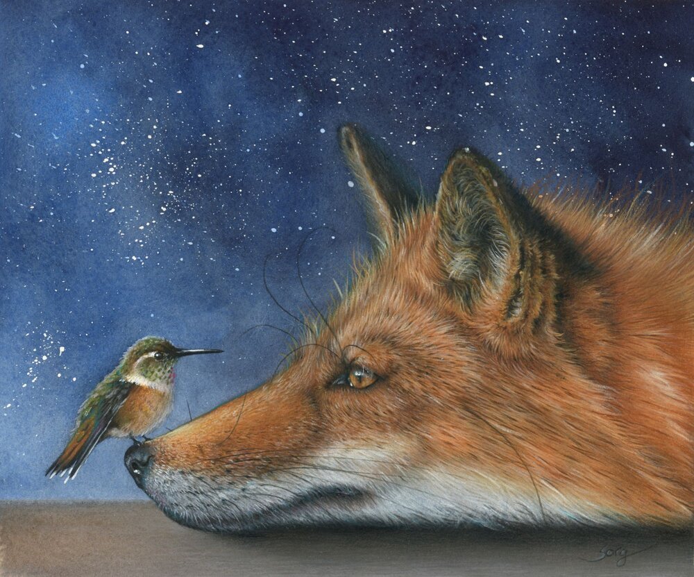Eileen Sorg is an artist based in the Pacific Northwest and is known for her magical, narrative drawings. She use traditional drawing techniques layering colored pencil over watercolor and ink on Arches hotpress watercolor paper.
#contemporaryart