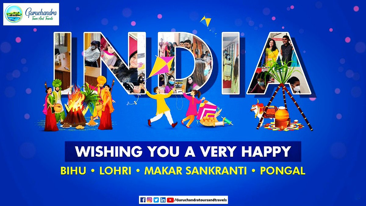 GuruchandraTT's tweet photo. "May happiness overflow on the auspicious occasion of PONGAL, BIHU, LOHRI &amp; MAHA SANKRANTI. Good luck enter your home and success touch your feet.😍🎉🎊💐
#happypongal #pongal #happypongal2021 #bihu #lohri #happylohri #happymahasankranti #mahasankranti #andamantourism #Andaman https://t.co/jS1QbMJTD4