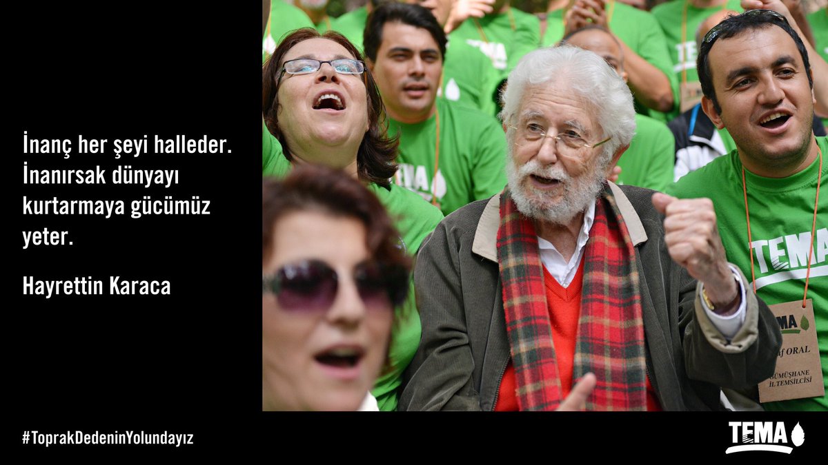 “İnanç her şeyi halleder. İnanırsak dünyayı kurtarmaya gücümüz yeter.”
Hayrettin Karaca
#ToprakDedeninYolundayız