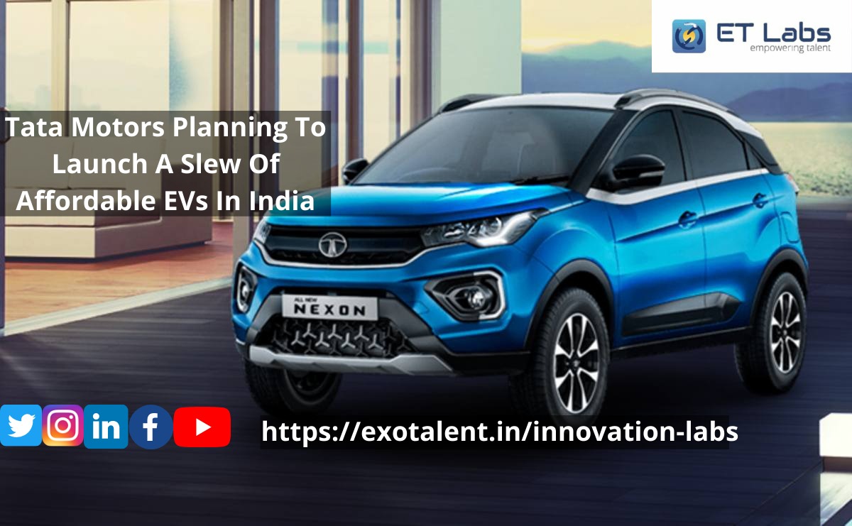 labs_et's tweet photo. #Tata Motors recently revealed that it is planning to introduce a bunch of new #electricvehicles in the #IndianMarket
To know more: https://t.co/2h7pKULSvT
#TataMotors #MakeinIndia #EtLabs #ElectricCar #FutureofIndia #OnlineClasses #futureofwork #Career #JobSearch #ECCourses #AI https://t.co/TfmVm87iQo