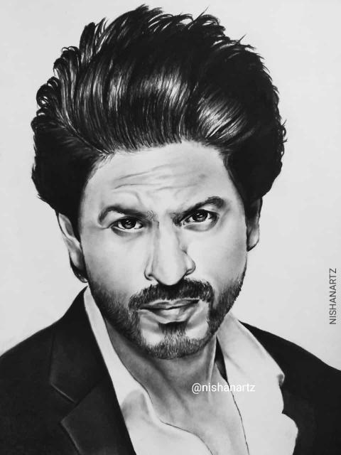 Custom made Shah Rukh Khan SRK Drawing Pencil Sketch  Flickr