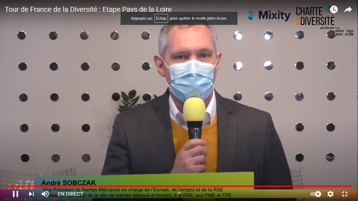 [#Inclusion] Intervention @sobczak_andre qui note le rôle et la responsabilité  des entreprises en matière de diversité. 

TdF de la diversité : Une matinée d'échanges, de mises en perspectives, de tables rondes, de retour d'expériences👏.  

A suivre 👉 lnkd.in/gCJpJZj
