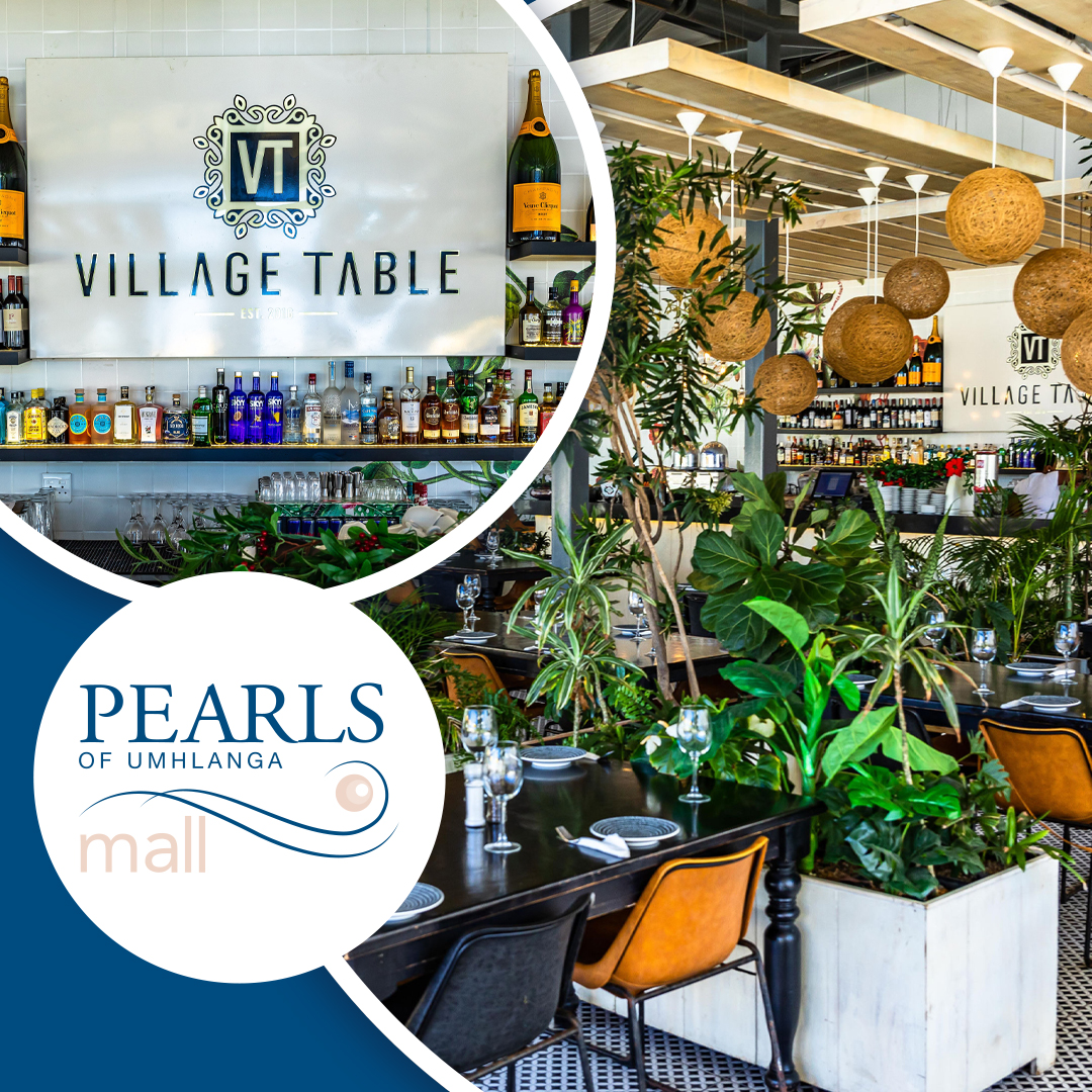 The stylish and buzzing Village Table situated in The Pearls Mall is much more than just a restaurant – it is an experience! #thepearlsmall #thepearlsumhlanga #mall #shopping #shoppingmall #umhlanga #umhlangashopping #umhlangalife #shoppingtime