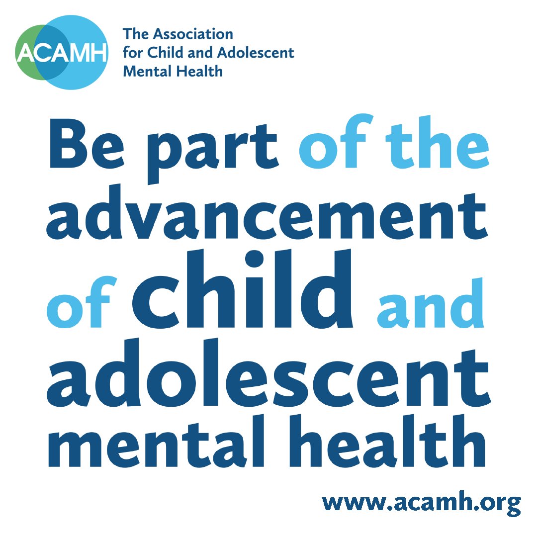 If your work involves child #mentalhealth perhaps being an @acamh member is for you. From 10p a day.
On demand #CPD opportunities, event discounts, world-class #research through @TheJCPP @TheCAMH, book discounts from @wileypsychology, & more. https://t.co/pzr55fXSMI https://t.co/Ocq8jvyU3y