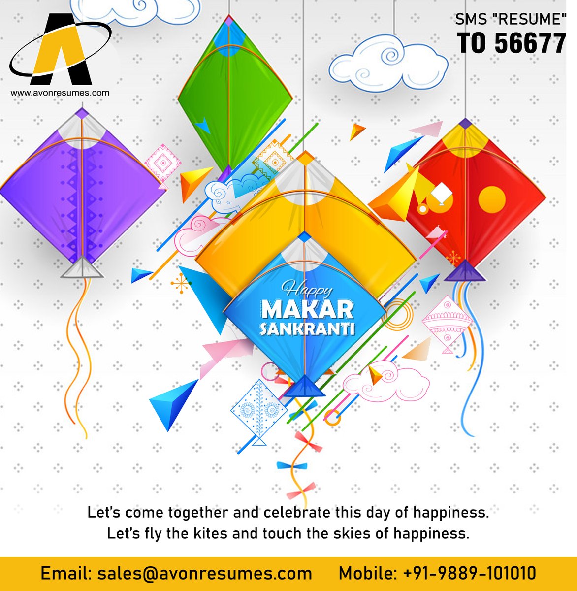 AVONRESUMES's tweet photo. Warm wishes for a makar sankranti filled with sweet moments you will cherish forever! 
Happy Makar Sankranti

For more Follow us on Instagram, Facebook, Linkedin, Twitter
.
 #avonresumes  #needajob  #resumepreparation #resumemakerprofessional #ProfessionalCVMaker #makarsankranti https://t.co/Jo509SdkZN