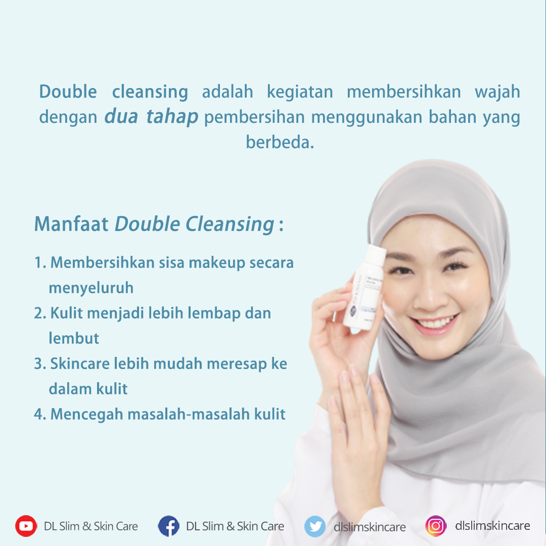 dlslimskincare's tweet photo. Double Cleansing mampu mengangkat makeup dan kotoran yang berpotensi menyumbat pori-pori secara maksimal. 
.
Nah, agar memberikan hasil yang maksimal, kalian juga sebaiknya memilih jenis produk yang sesuai dengan jenis kulit kalian. https://t.co/HjrIv0SlLe