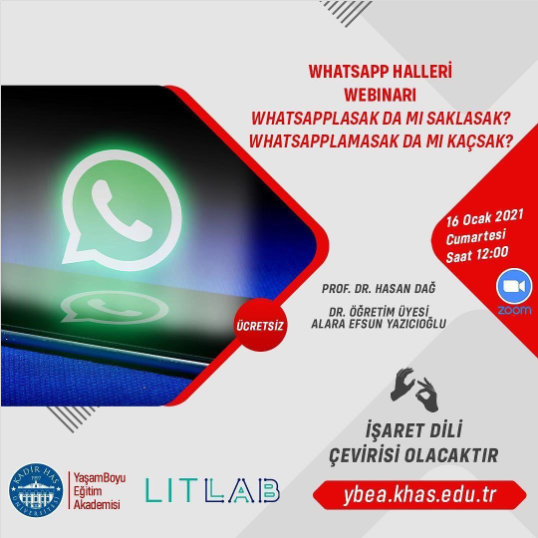 turkiye_hukuk's tweet photo. 📢 Whatsapp Halleri Webinarı
📆 16 Ocak Cumartesi 🕒 12.00
💬Konuşmacı: Hasan Dağ, Alara Yazıcıoğlu (@aeyazicioglu)
✅Düzenleyen: @khasyasam
🔎Katılım için: https://t.co/kfqDSDcMoV
▶️Tüm Canlı Yayın Duyuruları: https://t.co/qQnOpKYArL https://t.co/PVXPiou4Gr