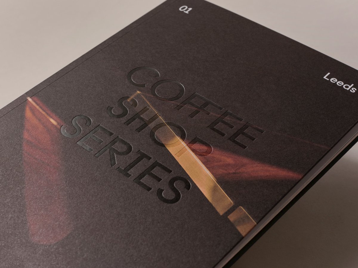 GFSmithpapers's tweet photo. Coffee Shop Series by @saul_studio with photography by Justin Slee. Featuring a Munken Kristall Rough 300gsm cover and Heaven 42 150gsm inner pages, printed by @jump_north. https://t.co/kg379prrd0