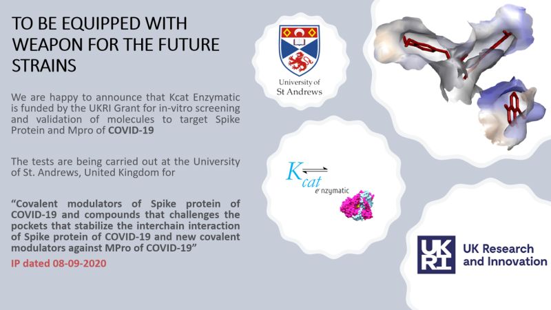 To be equipped with a weapon for future strains - Covid - 19
#kcatenzymatic #covid19 #ukri