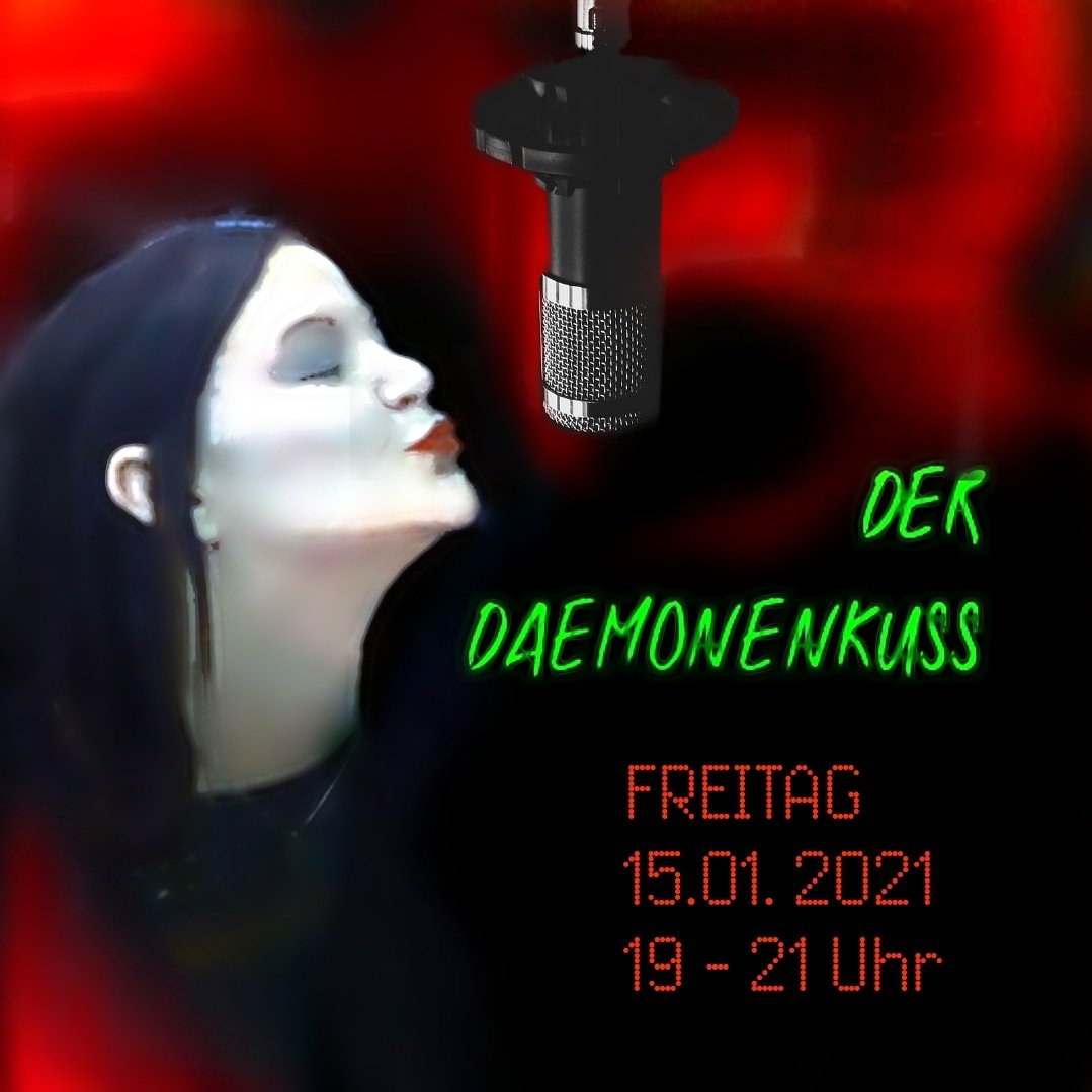 Daemonenherz1's tweet photo. Am Freitag, den 15.01.2021, verteile ich zwischen 19 und 21 Uhr musikalisch tiefschwarze Küsse und dämonische Lieder sowie Lyrik, die dazu passt.
#radioshow #darkmusic #hazzardofdarkness #friday #live #onair #TuneIn
https://t.co/0R54l8ABLZ https://t.co/uSWDeA3c9U