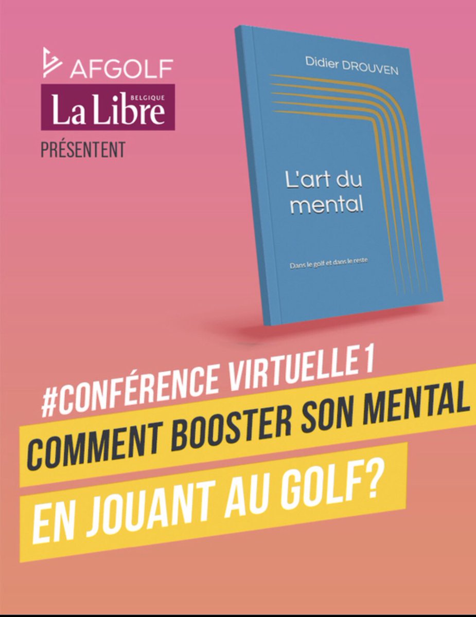 Ce jeudi à 11h50, ne manquez pas notre 1e conférence : Comment booster son mental en jouant au golf ? Avec Didier Drouven. 😁
En direct sur la page Facebook de l’AFGolf et la chaîne YouTube de l’AFGolf.
#faistoidubien <a href="/lalibrebe/">La Libre</a>