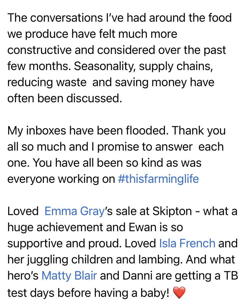 armadalefarm's tweet image. Thank you all for such kindness after last night’s #ThisFarmingLife . My inboxes have been flooded and I promise to answer. You are all so kind. I’ve screenshot and shared my reasoning for my tears from my FB. Every farmer I know cares deeply for their work and food they produce.