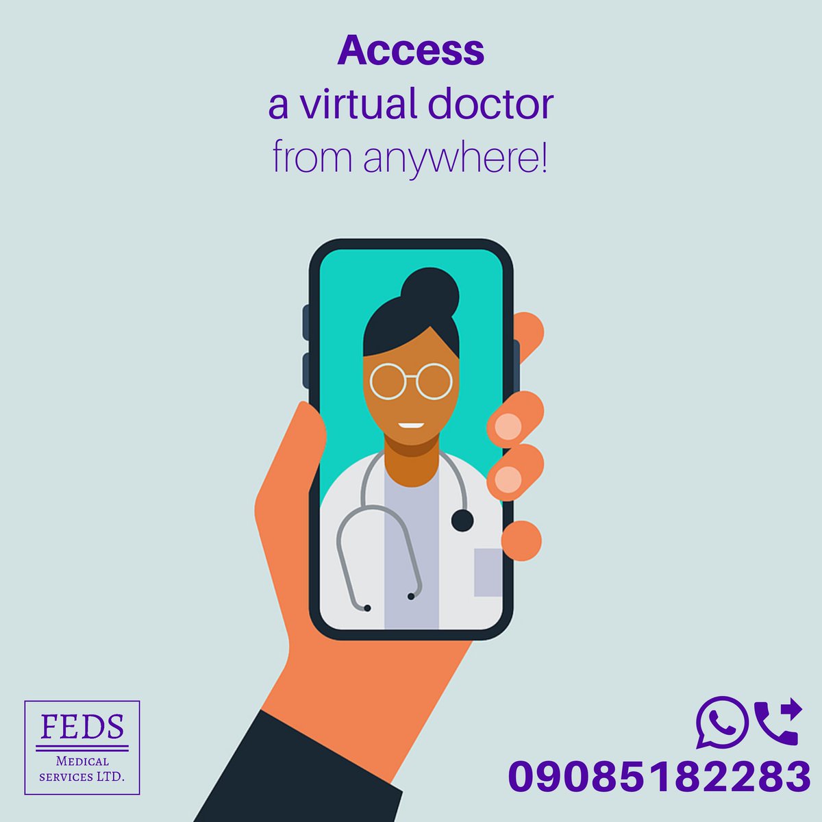 FedsMedical's tweet photo. ACCESS A DOCTOR WITHOUT STRESS!

Take advantage of our services and access our network of specialists in Nigeria and overseas. 

Begin NOW! 09085182283

WhatsApp Call | Chat | Video

#fedsmedical #telehealth #virtualdoctor #doctorsnearme #doctorsinabuja https://t.co/WvTXPvZqlo