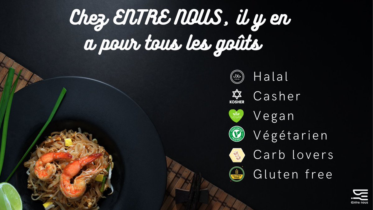 EntreNous_Rest's tweet photo. Chez ENTRE NOUS, il y en a pour tous les goûts : végétarien, vegan, accros à la viande – tant qu’elle est de qualité, halal, casher… nous mitonnons des plats maison pour satisfaire toutes les envies et toutes les habitudes alimentaires, dans le respect de chacun. 🥘🥗🌮
 #Paris https://t.co/9E2FZgQY6Q