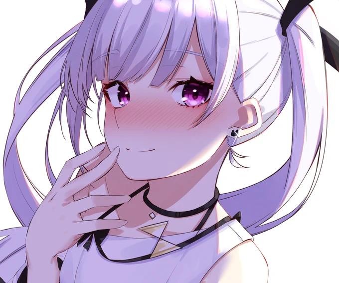 白髪ツインテちゃん 