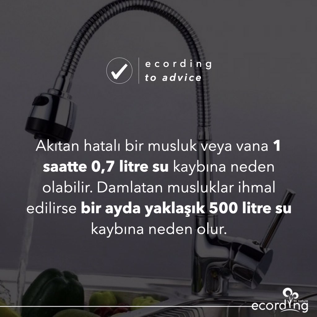ecording2nature's tweet photo. #ecordingtoadvice | Yakın gelecek için bugün harekete geç! İklim değişikliğinin olumsuz etkilerinden biri olan susuzluğu yaşarken kalan suyumuzu daha dikkatli kullanmalıyız. Günlük hayatımızdaki basit değişiklerle daha tasarruflu bir gelecek mümkün. 💚🌿 https://t.co/DlHWpbfIPI