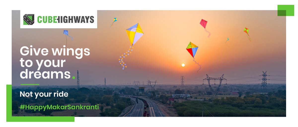 CubeHighways's tweet photo. Hope the rising sun on Makar Sankranti fills your life with abundant joy and prosperity to let your goals and dreams reach new heights.

#makarsankranti2021 #celebration #fetivals https://t.co/sosiCyT0dO