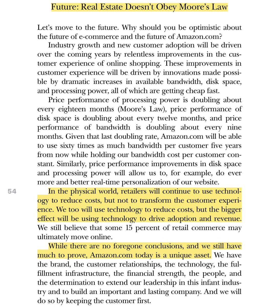 “In the physical world, retailers will continue to use technology to reduce costs, but not to transform the customer experience. We too will use technology to reduce costs, but the bigger effect will be using technology to drive adoption and revenue.”
