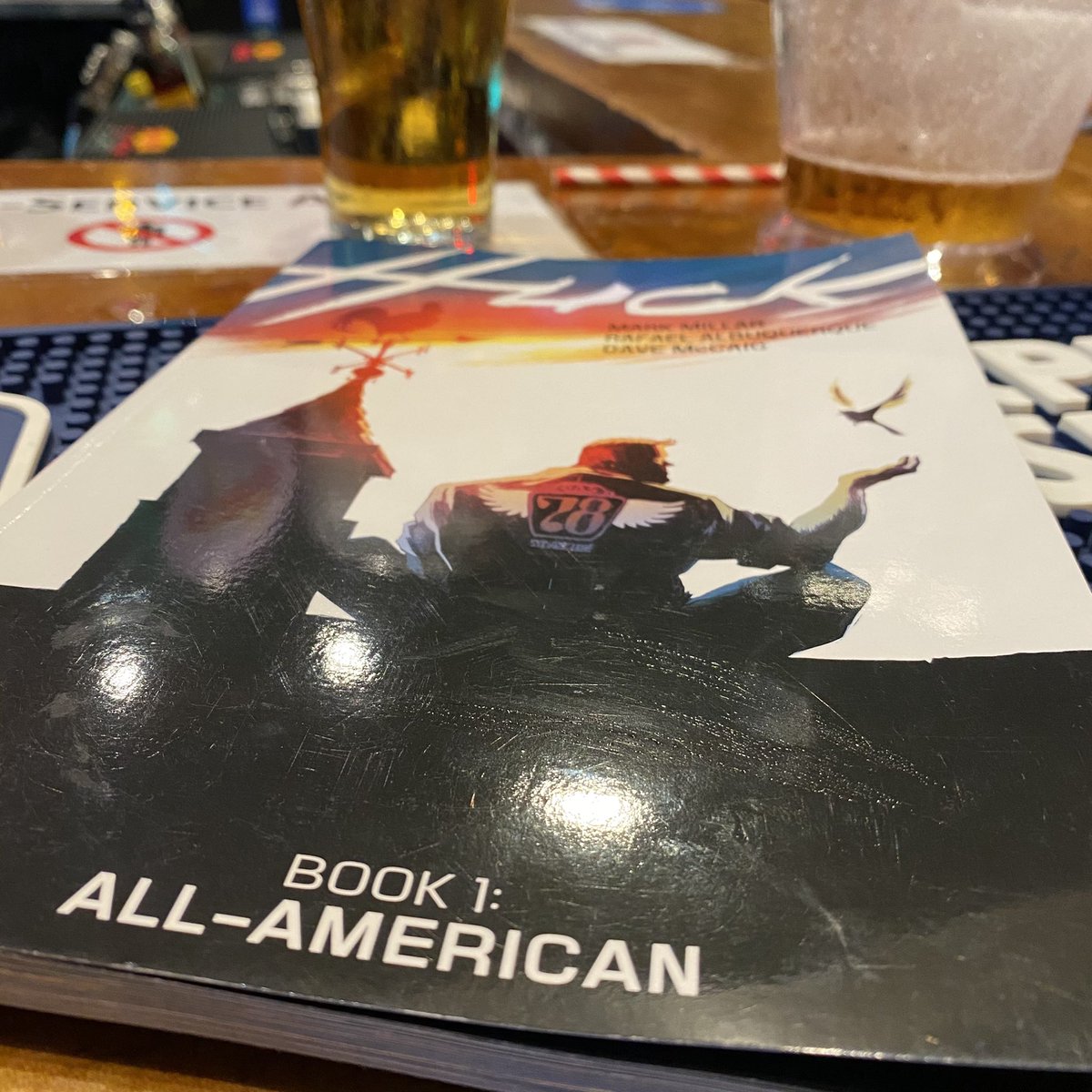 Julianjoo's tweet photo. @mrmarkmillar You did mention it was Book One ... So when is Huck reappearing? https://t.co/7WACifra71