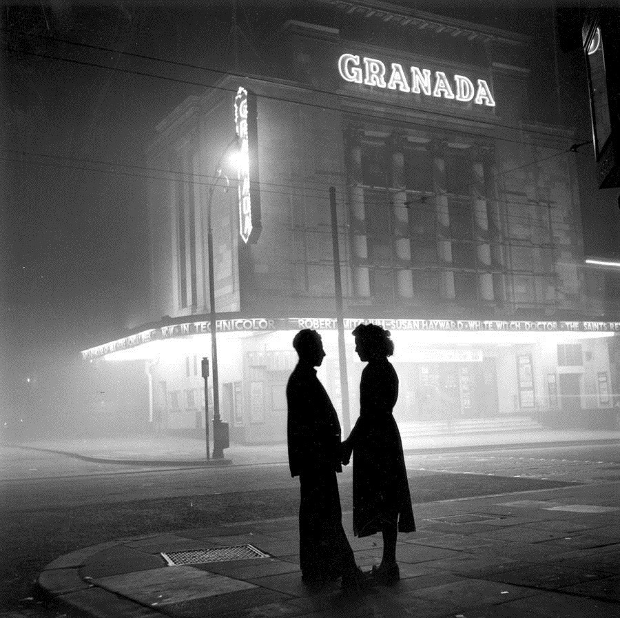 Bert Hardy - Off duty usherette, Tooting , c.1954