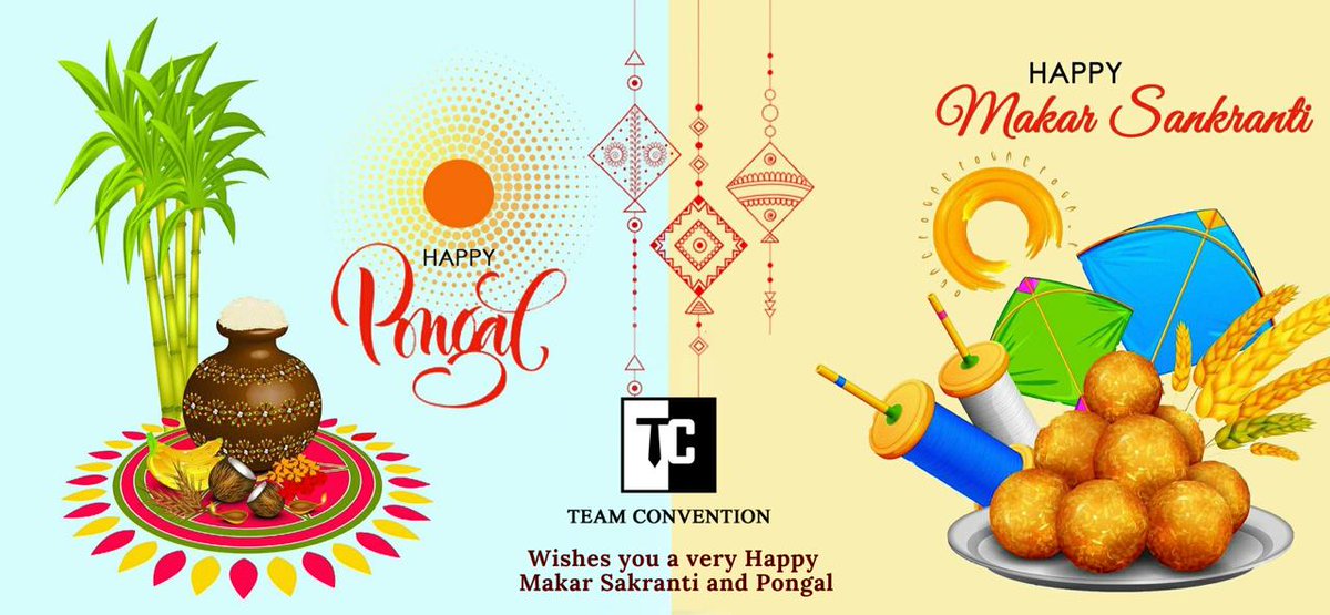 TeamConvention's tweet photo. Team convention Wishes you all a very Happy Lohri, Makar Sankranti and Pongal.
May this harvest season brighten your life with luck and prosperity. https://t.co/aDaG729qOR
