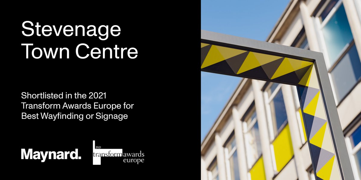 Maynard (@maynarddesign) on Twitter photo Kicking off the year with some great news! Our #wayfinding system for the UK's first New Town has been shortlisted for the 2021 edition of the <a href="/TransformSays/">Transform magazine</a> Awards Europe in the Best Wayfinding or Signage category.
@stevenageBC
#design #typography #signage #transformawards Kicking off the year with some great news! Our #wayfinding system for the UK's first New Town has been shortlisted for the 2021 edition of the <a href="/TransformSays/">Transform magazine</a> Awards Europe in the Best Wayfinding or Signage category.
@stevenageBC
#design #typography #signage #transformawards