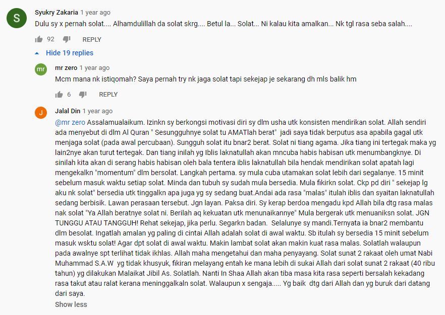 hafizismailz's tweet photo. Tengah tengok Youtube pasal azab meninggalkan / melewatkan solat, tetibe terjumpa tips brader ni. Mantap juga, boleh amalkan. Aku hidup dah macam munafik, sengaja lewatkan / tinggal / combine 2 solat terus sekarang ni https://t.co/FxcrwnNCxO