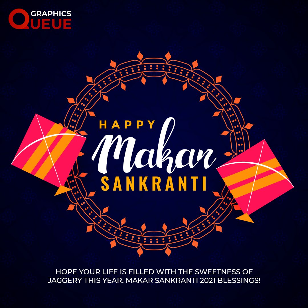 GraphicsQueue's tweet image. Hope your life is filled with the sweetness of
jaggery this year. Makar Sankranti 2021 blessings!
#happymakarsankranti #makarsankranti #sankranti #festival #kitefestival #kites #patang #kiteflying #internationalkitefestival #kite #winter #indianfestival #makak #kumbha #India