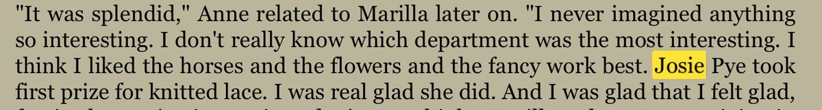 Another fun fact - she makes more than decent lace... #renewannewithane