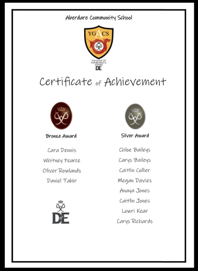 ACS DofE Award tweet media