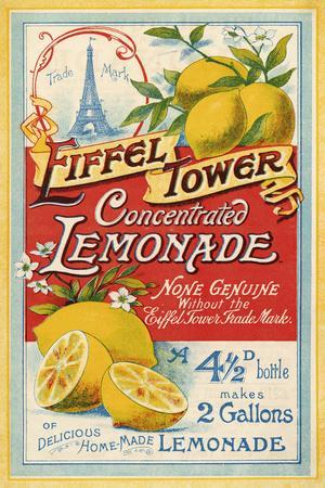 At first glance this Eiffel Tower Lemonade bottle makes no sense - being too small to hold more than a glass of liquid. But it was concentrate, in crystal form. It was made in Maidstone, Kent - there's no actual connection to the Eiffel Tower!