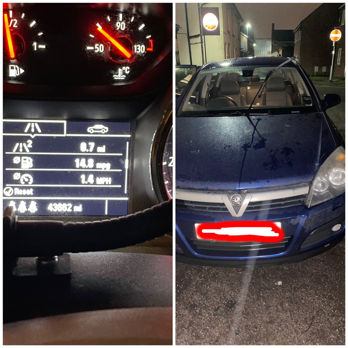 SpcChief's tweet image. Less then a mile into my duty and the car on the right stopped for no insurance and no driving license..