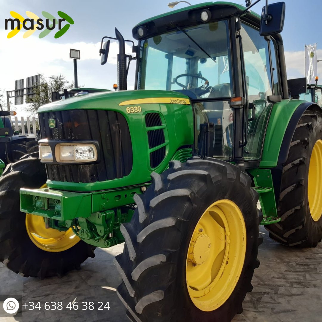 Masursl's tweet photo. En stock uno de los tractores más demandados de la marca JOHN DEERE 6330, 110 CV, 6400 horas, excelentes condiciones.  Precio 34.000€ + IVA.  Llámanos para más información. 
#tractor #JohnDeere #farming #tractorocasión #Agricultura https://t.co/Rp0TUjqntC