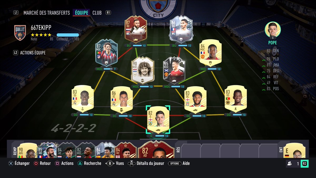 yonnexleloup's tweet photo. @TwinsFifaHD In game je reste en 4222 ou en 4231 ça dépend je change aouar et Félix mais si je joue en 4231 je ne sais pas qui mettre en md pouvez-vous m’aider svp plus budget de 550k pas: vous gérez continuez comme ça les potes https://t.co/aQnkiE4msX
