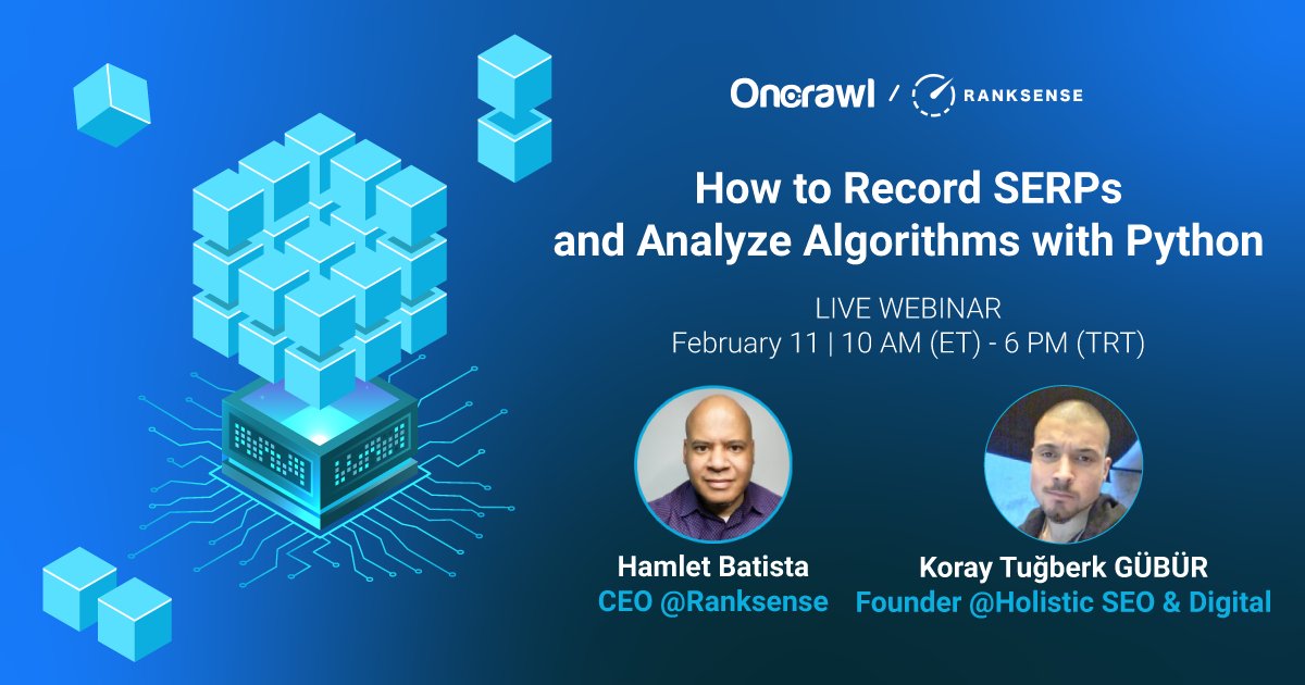 If like us, you're always looking at new ways to take your SEO game to the next level using #machinelearning, we have the perfect webinar for you🚀👇
ranksense.com/webinar/how-to…