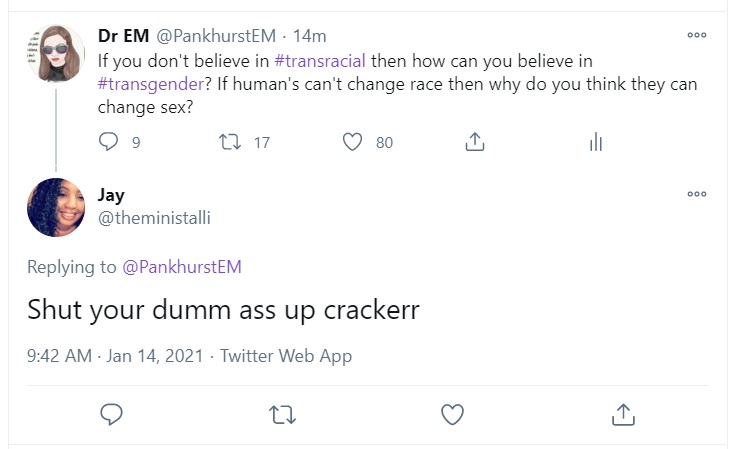 The thoughtful responses from those who claim to be enlightened (shouts of 'Get educated' etc.) have begun.