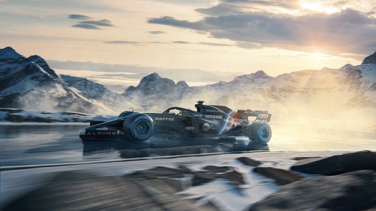AlpineF1Renault's tweet photo. Welcome to our Winter Livery ! โ๏ธ
#AlpineSpirit https://t.co/zKHpbYXaJF