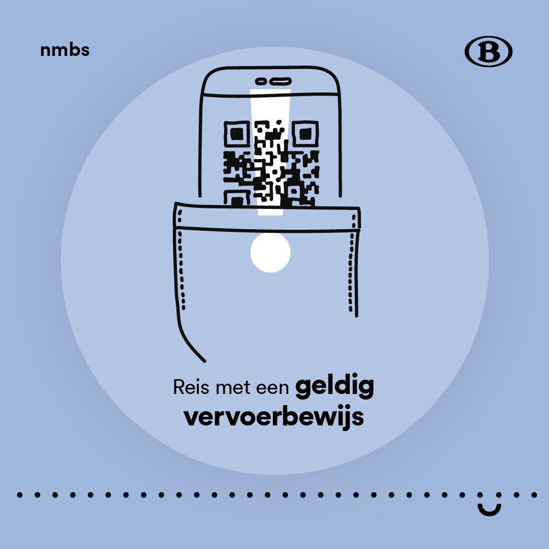 NMBS's tweet image. Om met de trein 🚆 te reizen heb je een geldig vervoerbewijs nodig. Toon het of leg het op het tafeltje voor je wanneer je treinbegeleider langskomt voor controle. Op die manier kan de controle contactloos gebeuren. #MoveSafe