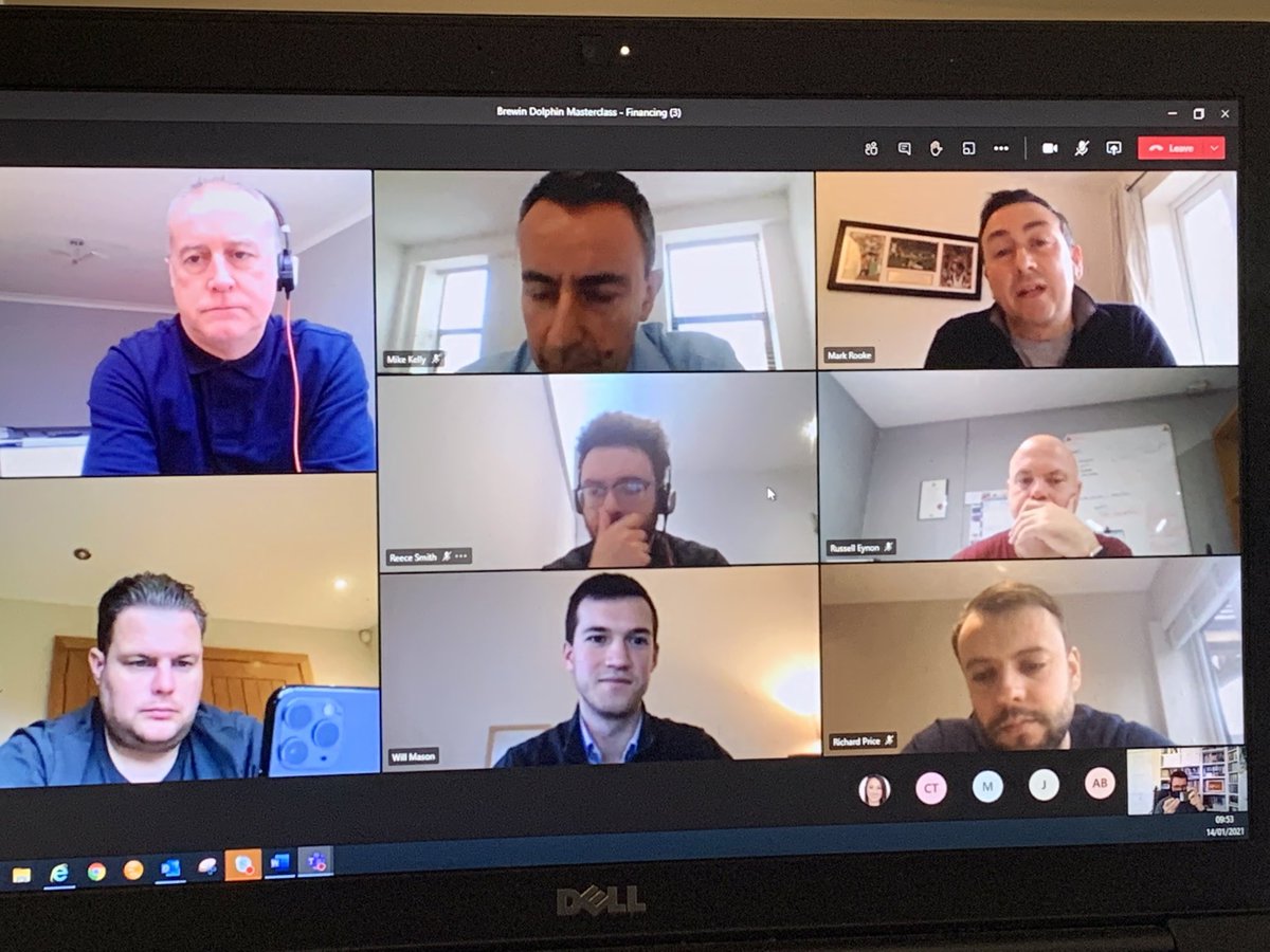 Great to have our friends at ⁦<a href="/liquidityclub/">Liquidity Club</a>⁩ talking at our ( ⁦<a href="/brewindolphin/">RBC Brewin Dolphin</a>⁩ Birmingham ) latest business masterclass this morning. Hearing about CBILS, furlough, challenger banks amongst other things. Fantastic engagement from our guests as usual.