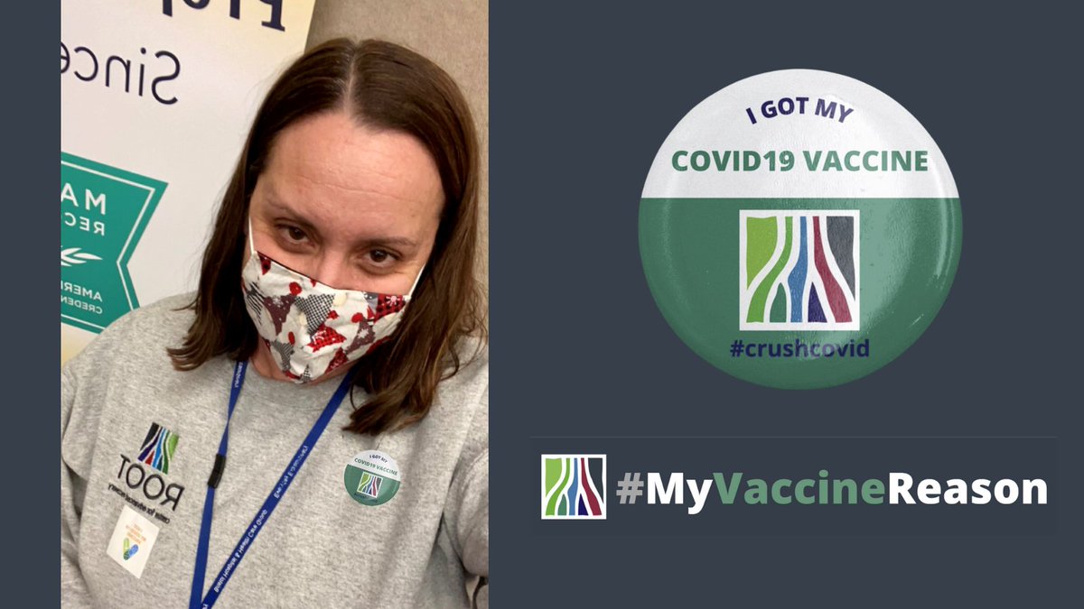 RootCenterCT's tweet photo. Root Center Hartford's front-line, essential staff are continuing to receive their COVID19 vaccines. Mask up, wash your hands, get the vaccine; together we will crush COVID!
#rootreason #rootstrong #myvaccinereason #crushcovid #vaccines2021 https://t.co/rwuoJItELZ