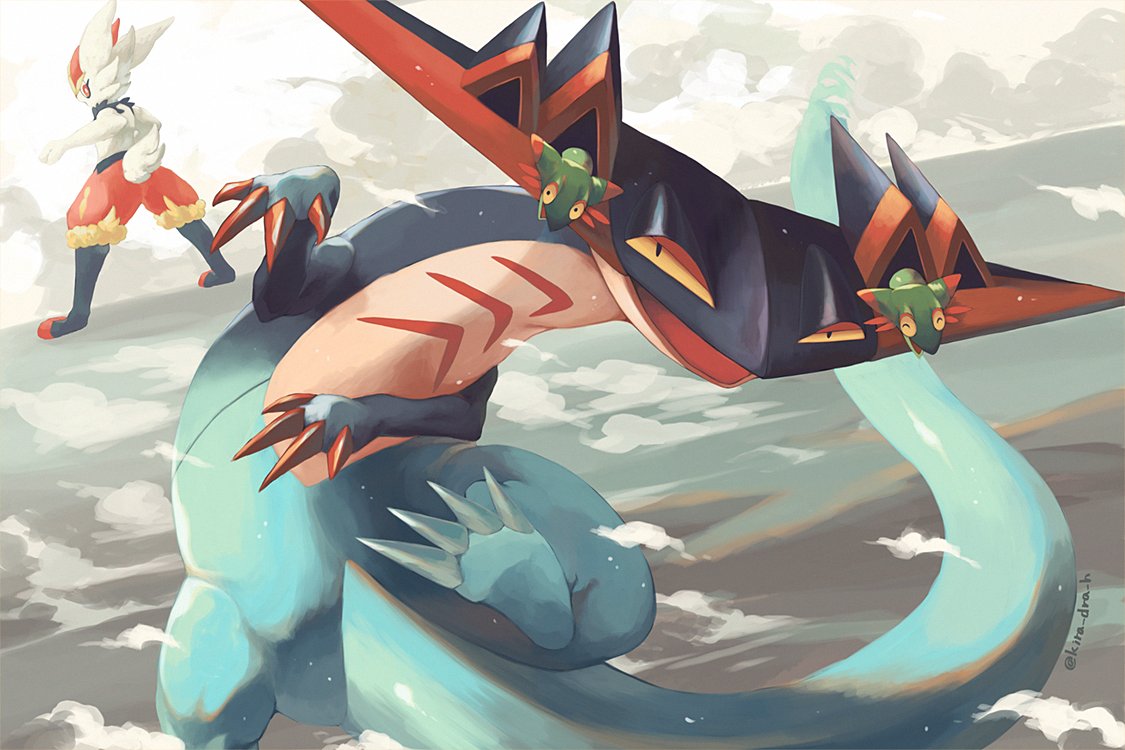 ポケモン ドラパルト 手描き イラスト A4大サイズ ドラパルトさん