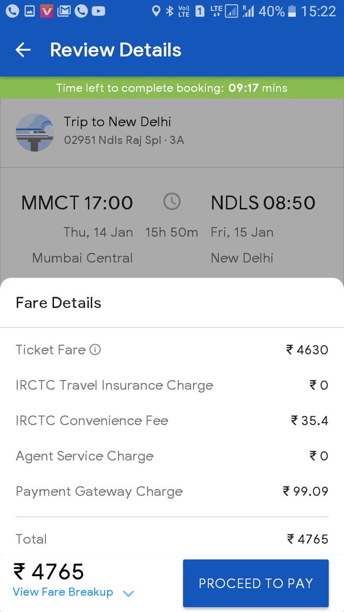 SALIMANSAR's tweet photo. @RailwaySeva 
Sir 
Main 14/01/21 ko 02951 se book kr rha tha .. Dynamic fare,,2340rs..
Is ke baad ye seat current kote main aa gai ...Tab bhi dynamic fare hi railway charge kr rha tha...
Uske baad bhi fare 2340 tha ...Kam nhai hua.. iski wajah kiya hai
Reply jaldi kijiye https://t.co/QU2riLusvr